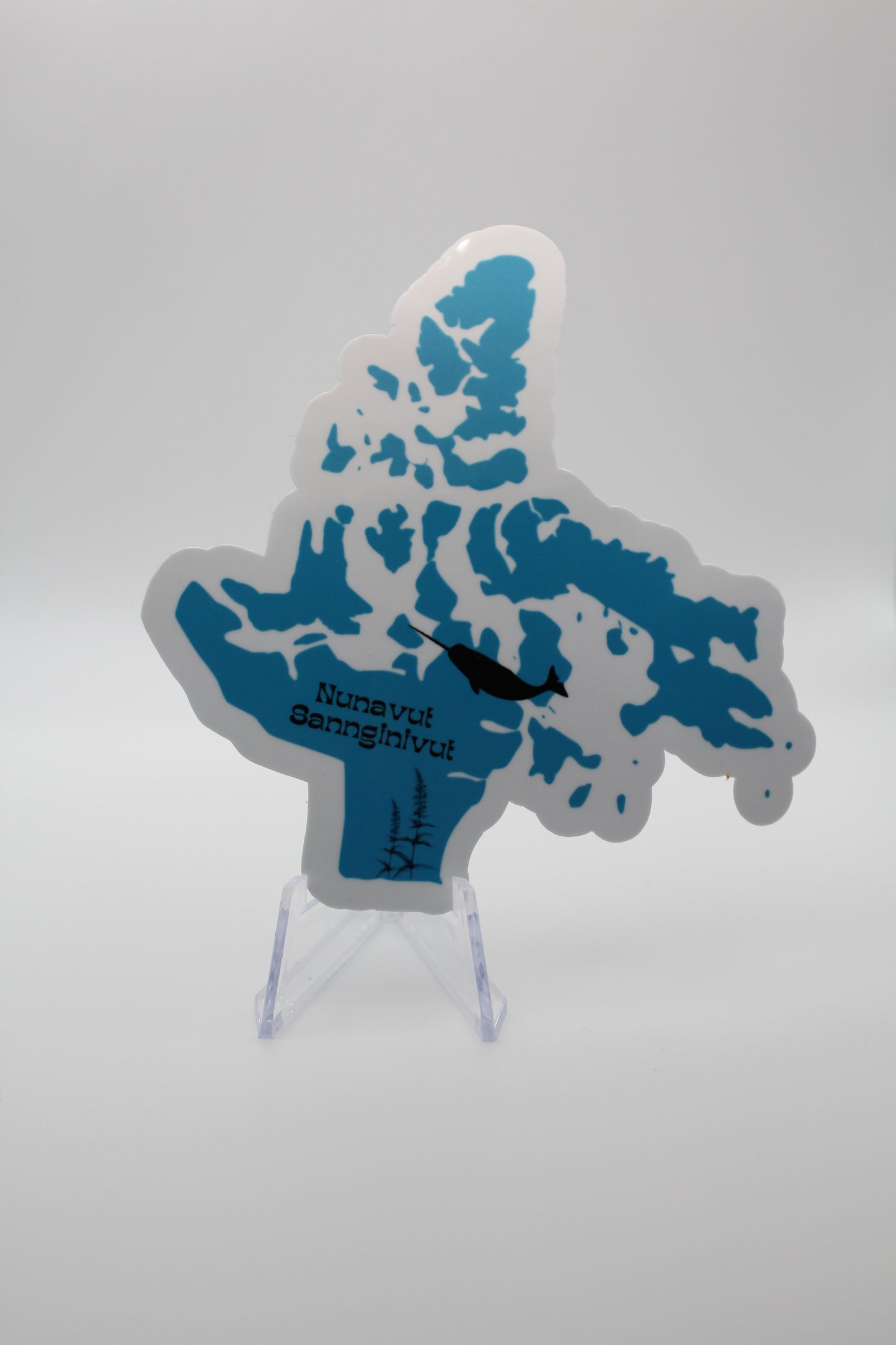 Nunavut map sticker
