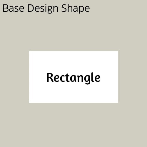 Rectangle shaped custom sticker