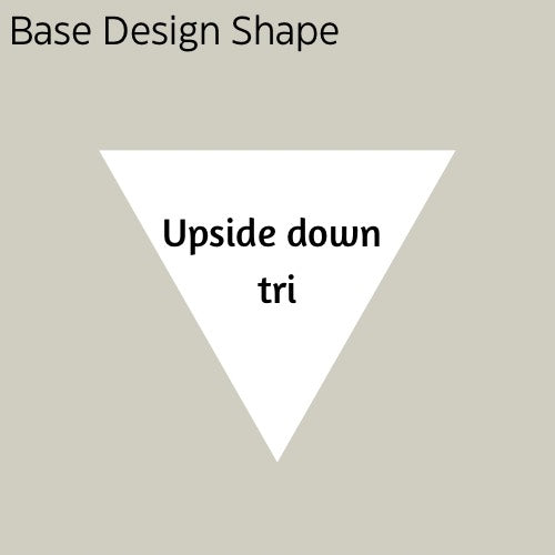 Upside down Tri shaped custom sticker