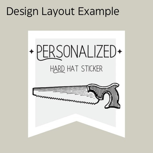 Banner shaped custom sticker