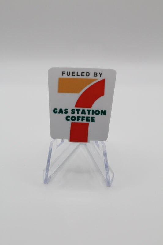 Gas Station coffee funny hard hat sticker