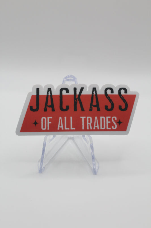 Jackass of all trades sticker