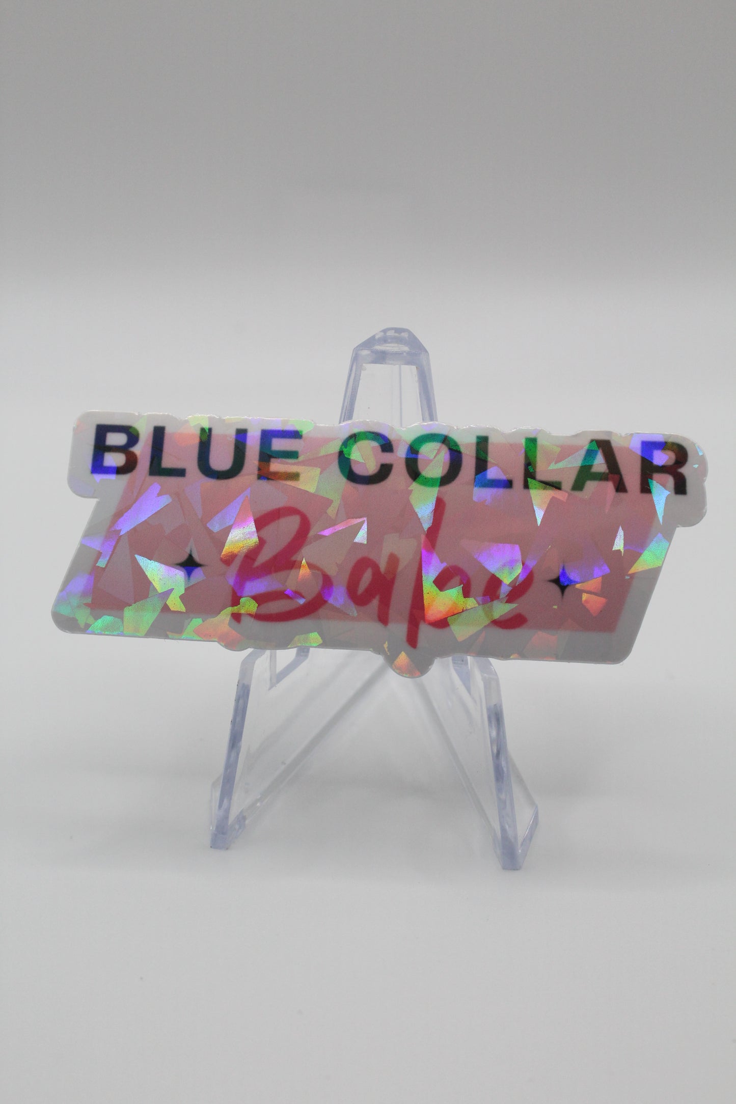 Blue collar woman sticker hard hat sticker sticker for coffee mug