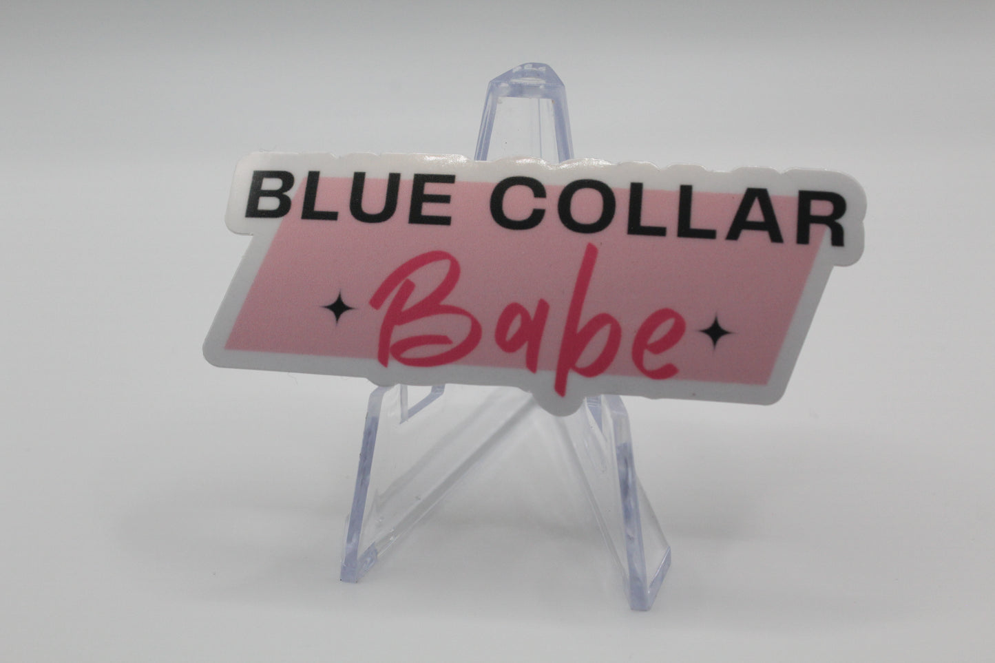 Blue collar woman sticker hard hat sticker sticker for coffee mug