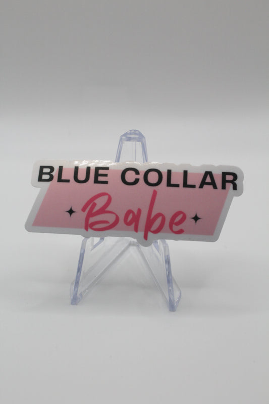 Blue collar woman sticker hard hat sticker sticker for coffee mug