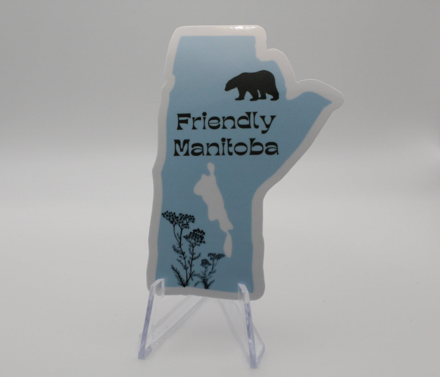 Manitoba map sticker