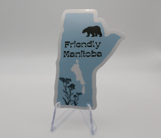 Manitoba map sticker