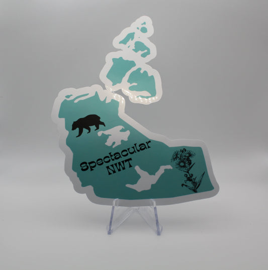 Northwest territories map sticker