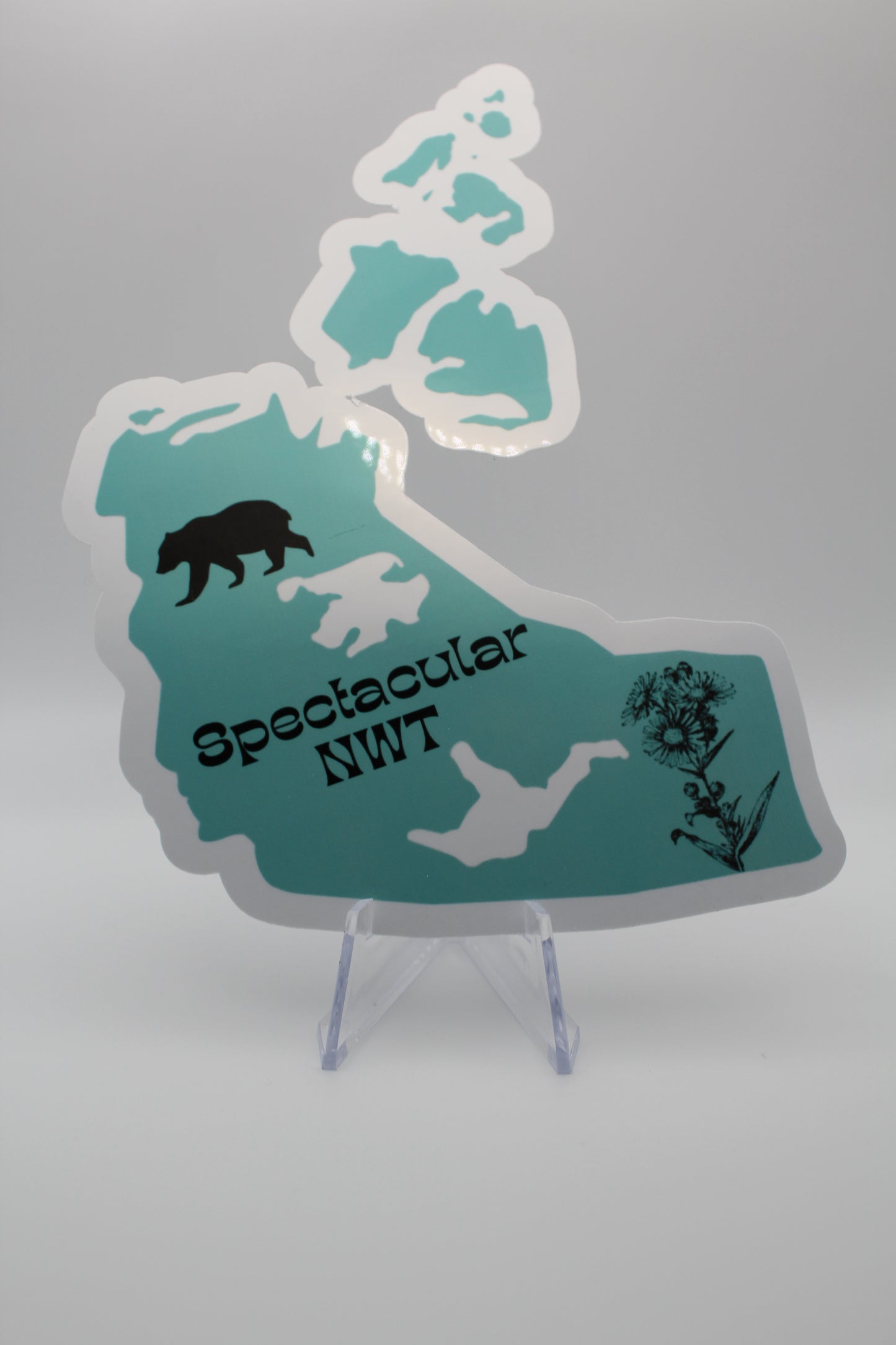Northwest territories map sticker