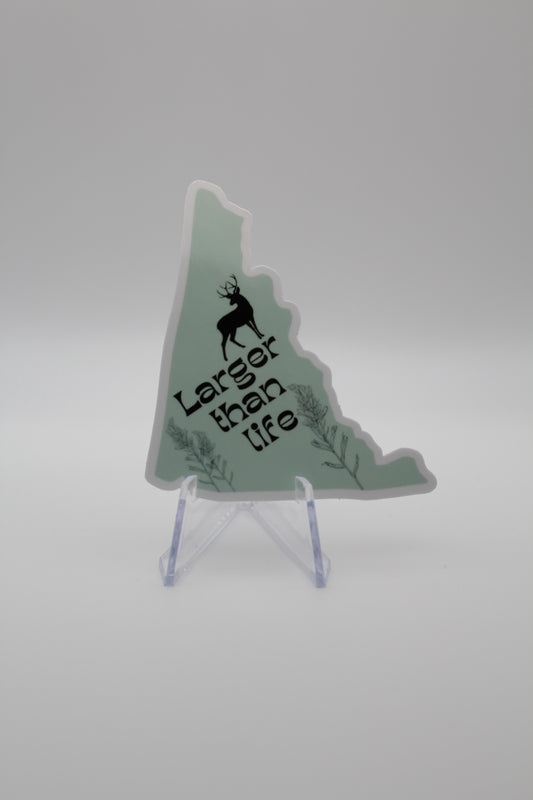 Yukon map sticker