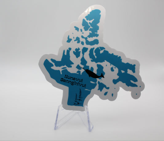 Nunavut map sticker