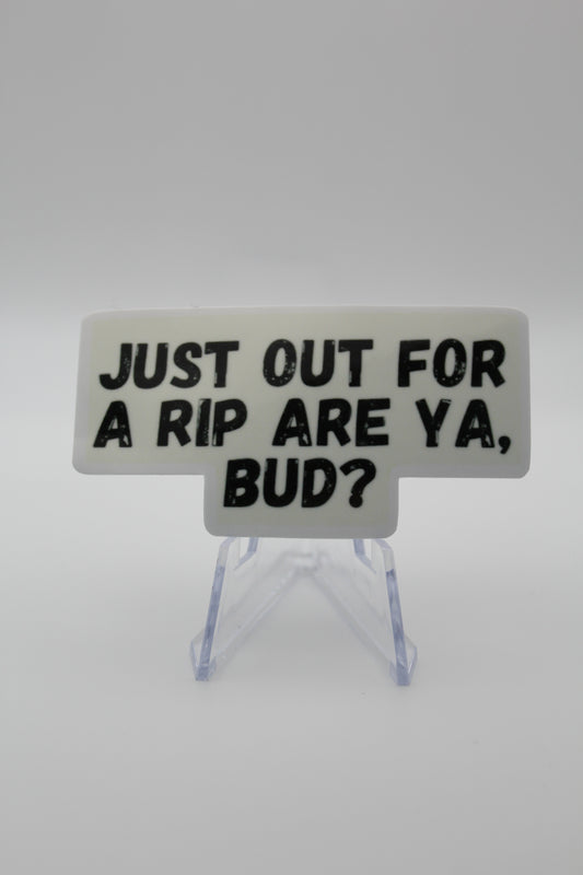 Out for a rip sticker