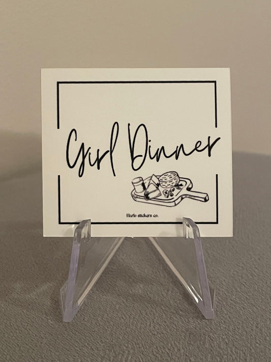 Girl Dinner sticker trending funny stickers