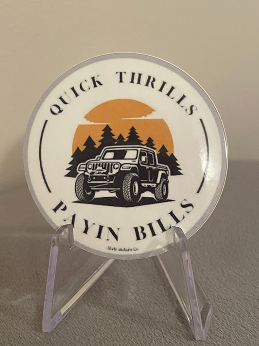 Hard hat sticker Jeep off-roading sticker for feild workers