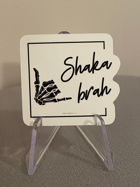 Skeleton surfer sticker