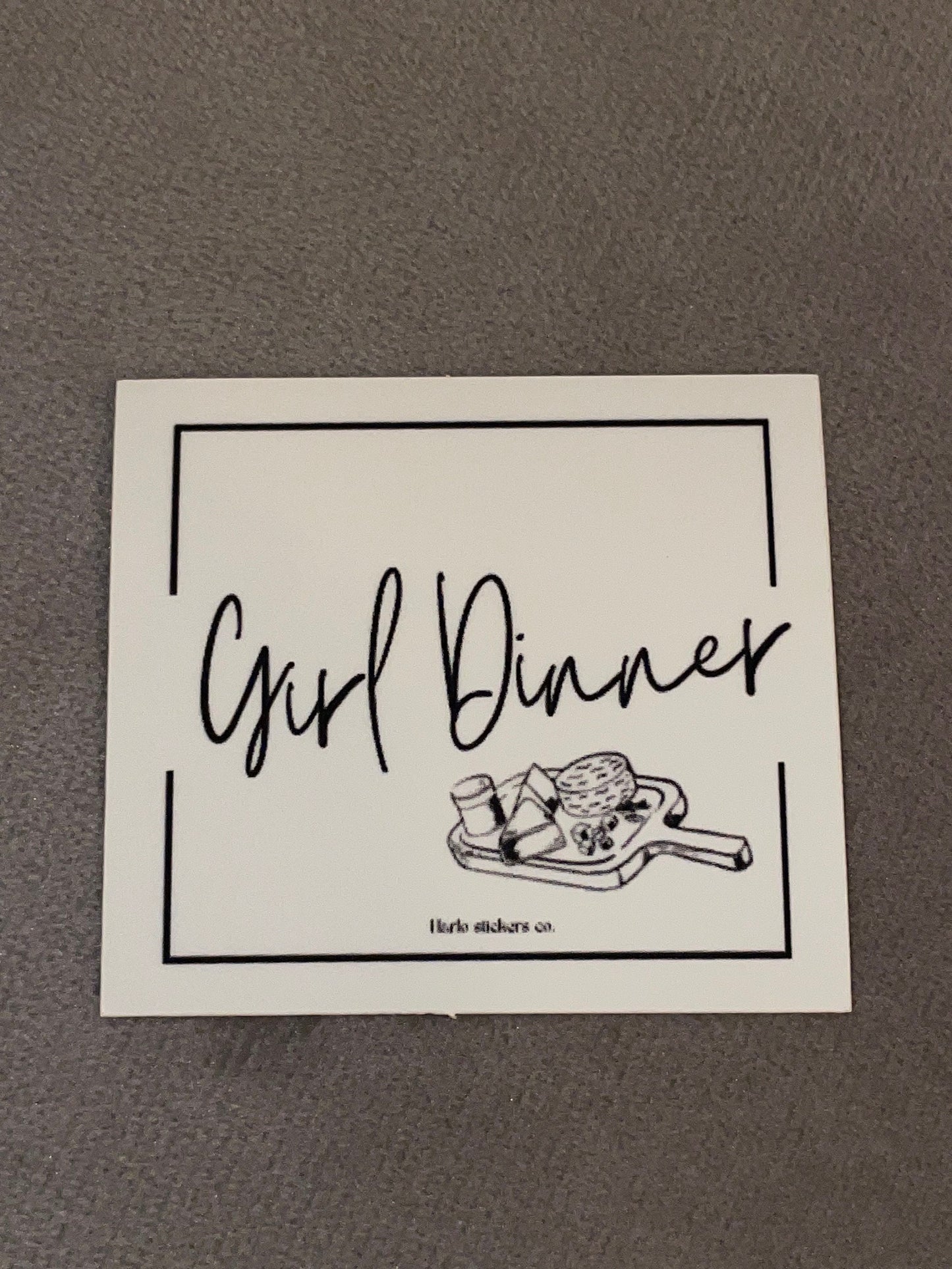 Girl Dinner sticker trending funny stickers