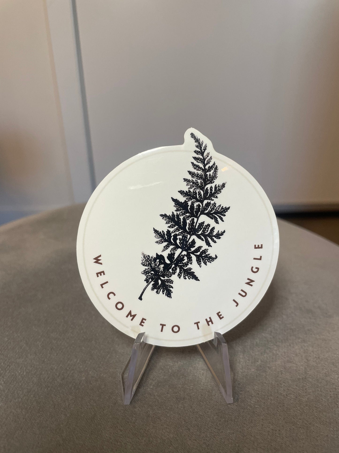 Welcome to the Jungle fern Vancouver Island Sticker