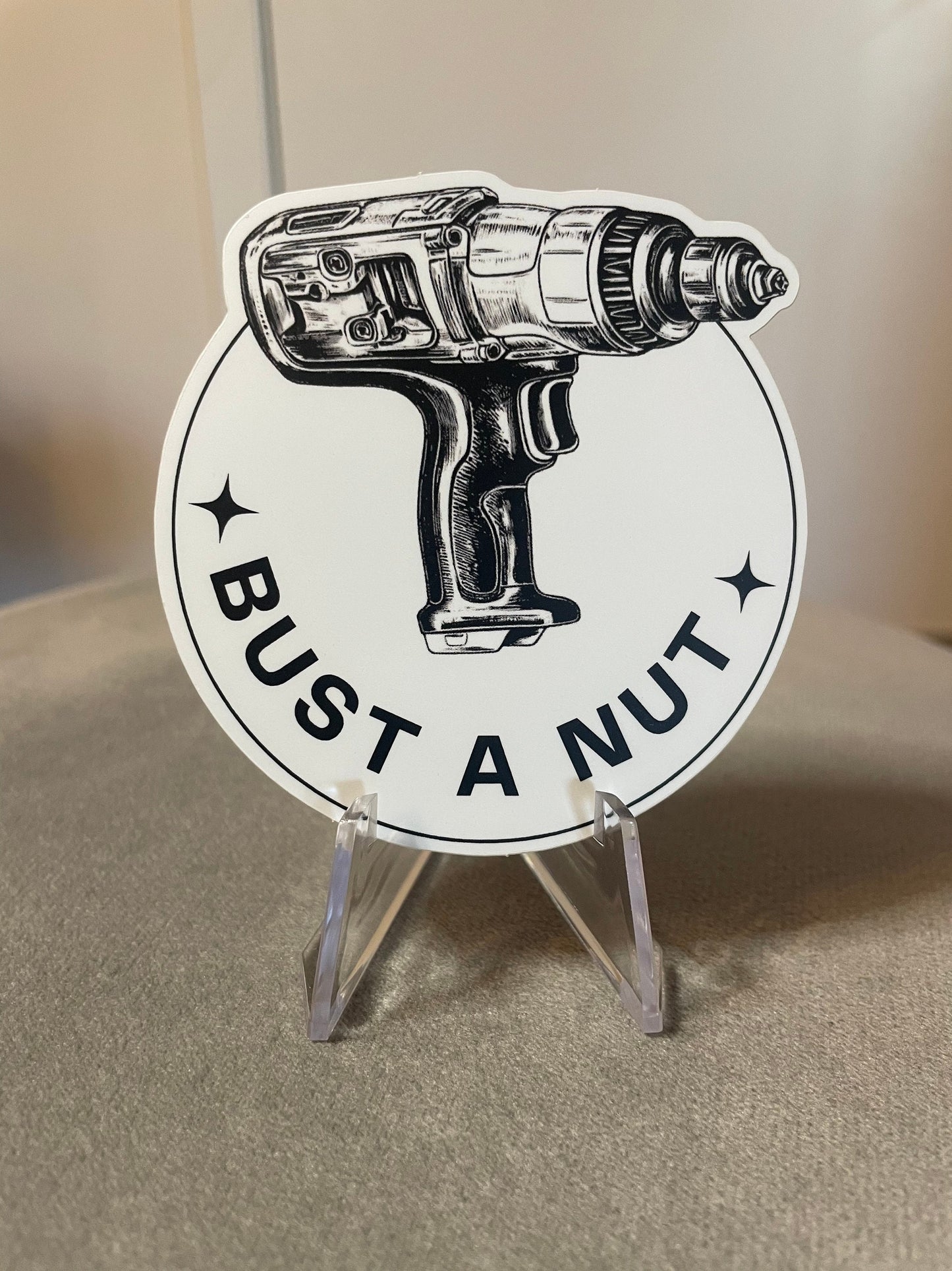 Hard hat sticker Impact drill funny stickers for hard hats