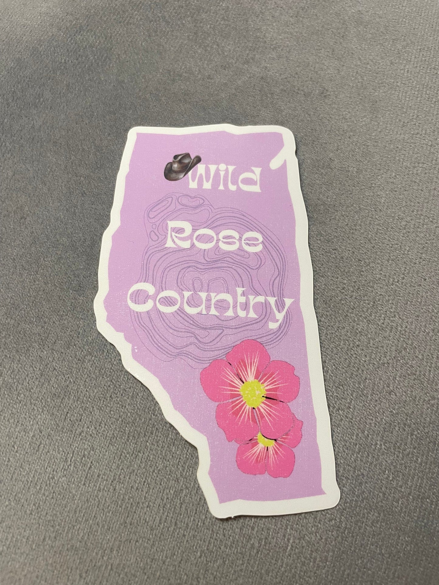 Alberta sticker Pink Map of Alberta sticker