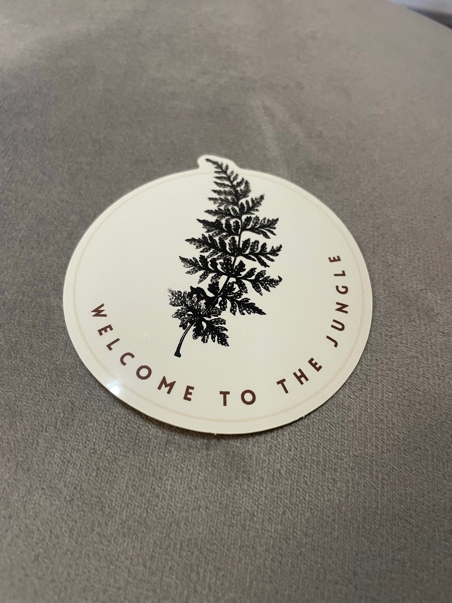 Welcome to the Jungle fern Vancouver Island Sticker