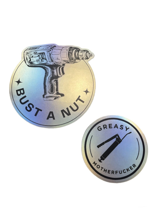 Holographic Hard hat sticker Pack