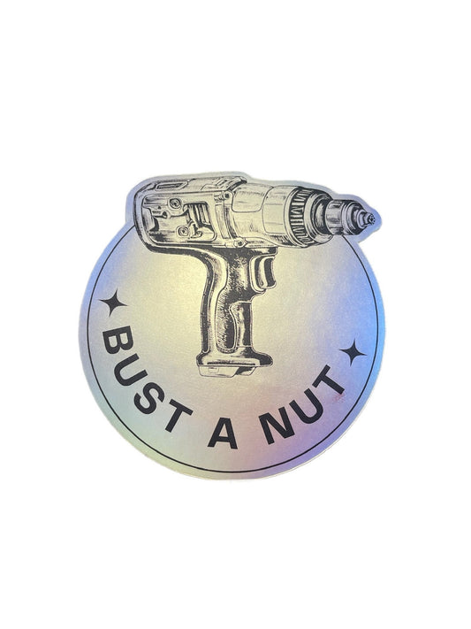 Holographic Hard hat sticker Impact drill funny sticker