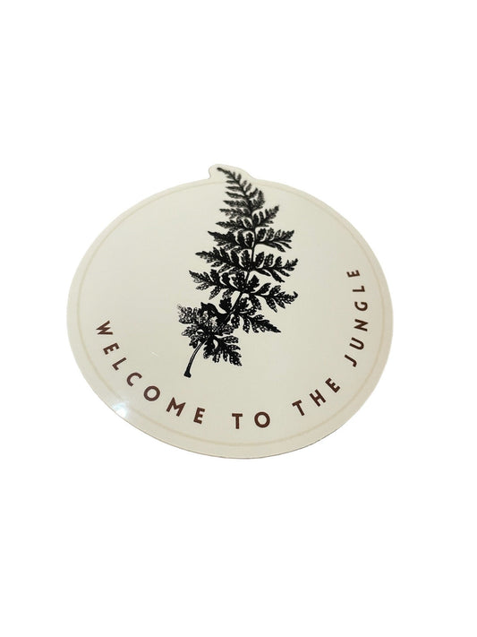 Welcome to the Jungle fern Vancouver Island Sticker
